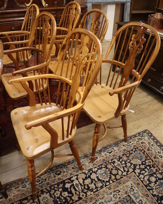 Melvyn Tolley, a set of six yew Windsor chairs